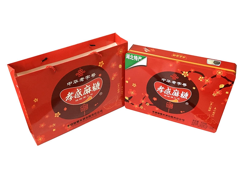 『孝感牌』麻糖—中国红混装铁听提式